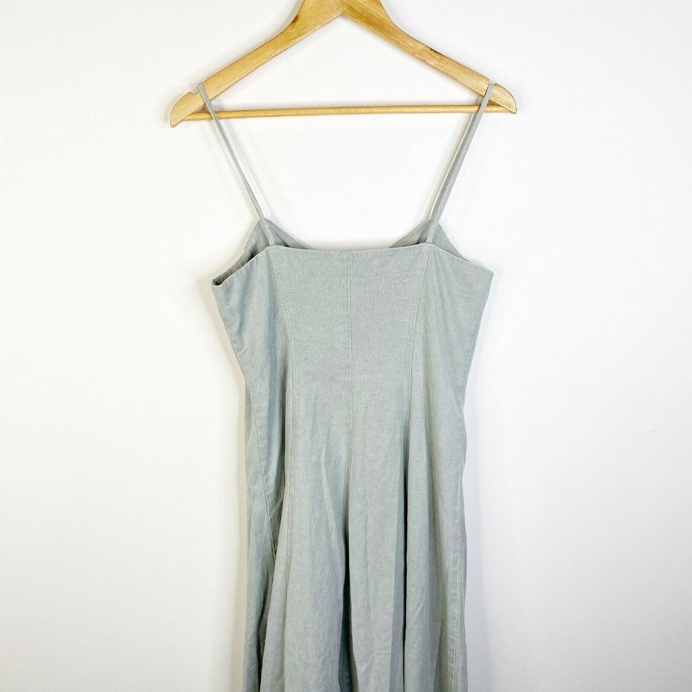 Mara Hoffman Womens Blue Spaghetti Strap Hook And Eye Robyn Dress Size 8 - Picture 5 of 8